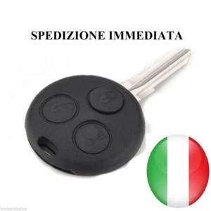 CHIAVE GUSCIO SMART FORTWO 450, COUPE, COVER 3 TASTI PER TELECOMANDO SENZA LOGO - Foto 1 di 2
