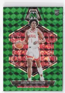 2023-24 Panini Mosaic Amen Thompson RC #230 Green Mosaic Prizm - Picture 1 of 2