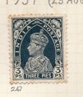 India 1937 Early Issue Fine Used 3P. 263206