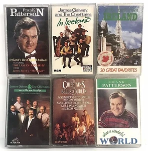 Irish Music Lot of 6 Cassette Tapes James Galway, Chieftains, Frank Patterson - Picture 1 of 3