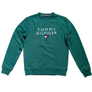 NWT Tommy Hilfiger Mens Embroidered Chest Logo Fleece Crewneck Sweatshirt All Sz - Picture 1 of 28