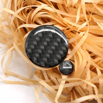 2x Carbon Fiber Console Multimedia Knob Cover For Mazda 3 6 CX-5 CX-9 2016-2018 - image 1 of 4