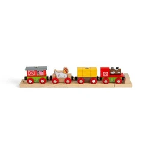 Bigjigs Rail Farmyard Train - Other Major Wooden Rail Brands are Compatible - Picture 1 of 2