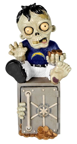 NFL Football Los Angeles Chargers Zombie BANK Team Collectible Figure Cover