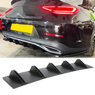 For Mercedes-Benz CLS350 CLS400 CLS500 Rear Bumper Diffuser Spoiler 5 Fins Trim - Image 1 of 4