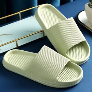 New Mens Ladies Sliders Extra Soft Anti-Slip Comfy Cloud Pool Slippers Sandals