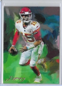 Patrick Mahomes 2021 Authentic Artist Signed Limited Edition Card 46 of 50 - Picture 1 of 2