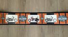 1 Pc Genuine HARLEY DAVIDSON Motorcycles Orange Black Silver Wallpaper Border