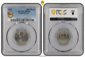 SOUTH KOREA 100 Won 1982 PCGS MS65 - Picture 1 of 5