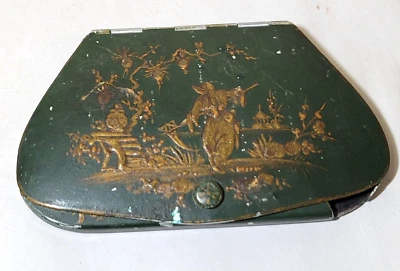 c1900 Pince Nez Eyeglasses CASE Antique Au Vase Etrusque Paris French Oriental - Image 1 of 4