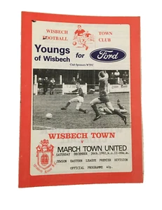 WISBECH TOWN V MARCH TOWN UNITED - SAISON 1992-1993  - Bild 1 von 1