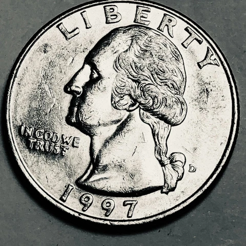 1997 D Washington quarter folder filler circulated Cover