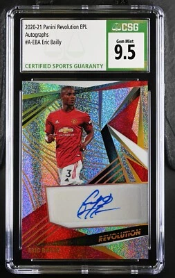 2020 Panini Revolution Premier League Autographs A- Eric Bailly CSG 9.5 - Image 1 of 2