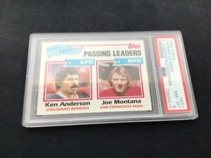 1982 Topps Passing Leaders Ken Anderson/Joe Montana #257 PSA 8 #72839414 - Bild 1 von 3