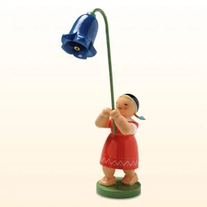 Wendt & Kühn Blumenkind Frühling Mädchen mit Glockenblume, 5248/3, Erzgebirge - Bild 1 von 3