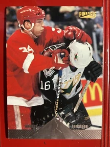 1996-97 Pinnacle Premium Stock #219 Anders Eriksson Rookie (RC) Red Wings - Picture 1 of 2