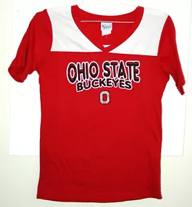 Ohio State Buckeyes Damen-T-Shirt Trikot Team Fußball T-Shirt neu Etikett LG - Bild 1 von 3