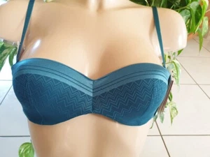 BILLET DOUX SOUTIEN GORGE BANDEAU COQUE TAILLE 85B BLEU DE RUSSIE REF 1069143 - Imagen 1 de 3