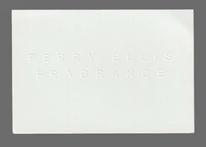 Carte publicitaire - advertising card - Perry Ellis - Picture 1 of 1
