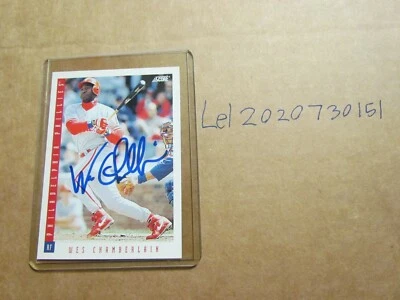 1993 Score Wes Chamberlain signed Baseball Card  - Image 1 of 2