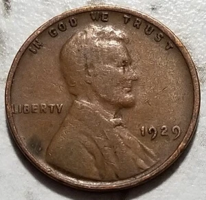 1929 P U.S. Lincoln Wheat Penny BIN325 - Bild 1 von 2