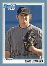 2010 (BLUE JAYS) Bowman Prospects Blue #BP94 Chad Jenkins /520