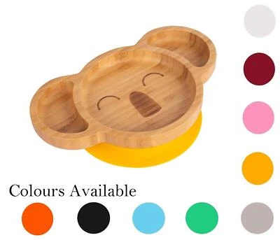 Koala Baby Plate Bamboo Silicone Suction Cup Toddler Dinner Feeding Tableware - image 1 of 4