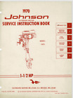 Johnson 1.5hp Outboard Motor Service Manual 1970 JM7001 Reprint