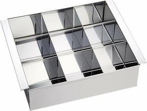 18-8 Acero inoxidable 9 habitaciones molde de gelatina Molde de cocción de tofu de huevo - Imagen 1 de 5
