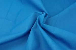 Tela por metros: 1 m de tela de algodón, 100 % algodón, azul azul, 155 cm de ancho - Imagen 1 de 4