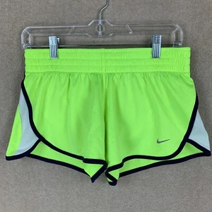 Pantalones Cortos Nike Para Mujer M (28x3.5) Verde Neón Correr Dri Fit Activo Pista Malla Jersey - Imagen 1 de 13