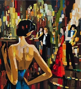Nelly Panto Cocktail HAND SIGNED PP 14/35 SERIGRAPH woman bar drinking drink art - Picture 1 of 8