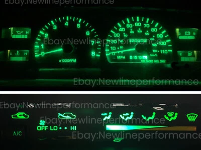 New Green Cluster + Climate Control AC LED Bulb Kit For Toyota 4Runner 1989-1995 - Image 1 of 2