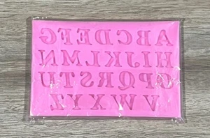 Silicone Mold Alphabet 26 Letters & 10 Numbers Fondant & Chocolate Mold Baking - Picture 1 of 2