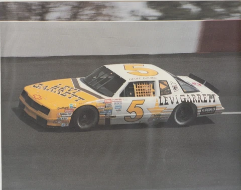 Geoff Bodine #5 Levi Garrett  8 x 10 paper stock post card / hero card -Nascar Cover