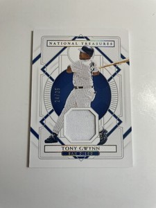 TONY GWYNN 2021 PANINI NATIONAL TREASURES GAME USED JERSEY PATCH 24/25 PADRES