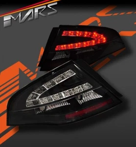 Black LED Tail Lights Ford Falcon FPV FG Sedan G6E Turbo XT XR6 XR8 BOSS GT GS - Foto 1 di 2
