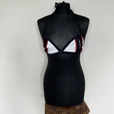 Speedo Bikini Halter Neck Top Size XS Red/white & Black  - Image 1 of 4