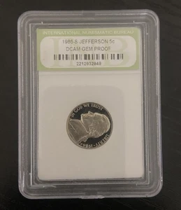 1998 S 5C Jefferson Nickel DCAM GEM proof - Picture 1 of 2