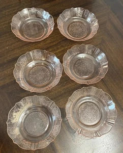 Juego de 6 cuencos de cereal MacBeth Evans "American Sweetheart" - rosa - Imagen 1 de 12