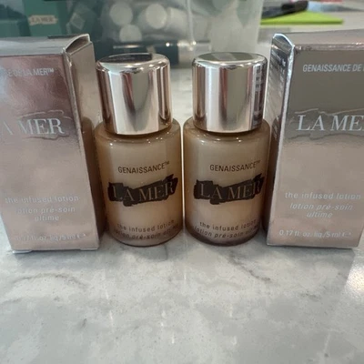 2 La Mer Genaissance de la Mer The Infused Lotion Sample/Travel SZ 5 ML NIB - Image 1 of 3