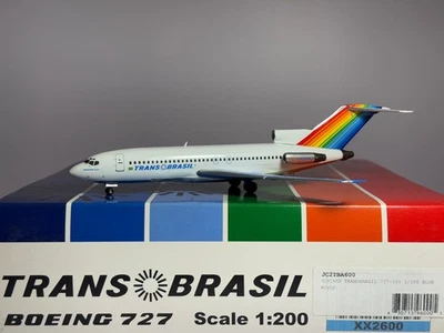 JC Wings 1:200 Transbrasil Boeing 727-100 PT-TYO Blue wings XX2600 - Image 1 of 2