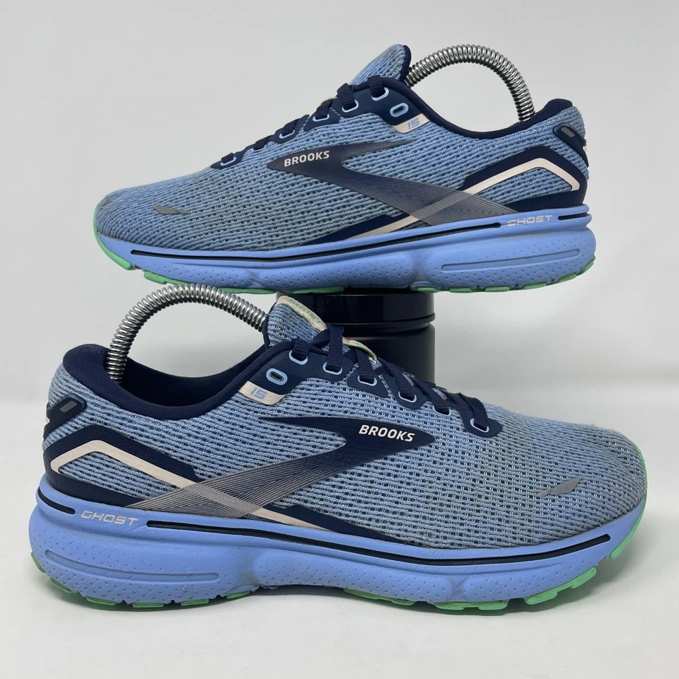 Zapatillas deportivas Brooks Ghost 15 para mujer talla 9 azules cómodas Foto 1 de 4