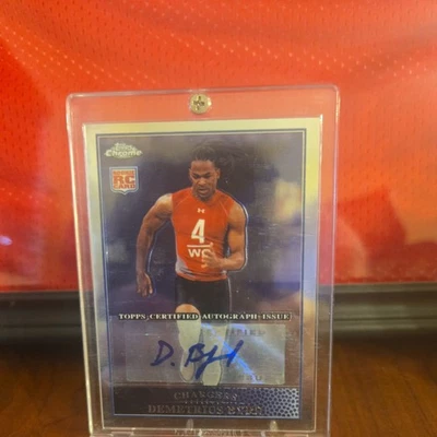 🔥2009 Topps Chrome Rookie Autographs #TC142 Demetrius Byrd Auto🔥 - Image 1 of 2