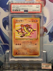 Tarjeta Pokemon PSA9 Moltres Old Back Promo ANA 146 1999 - Imagen 1 de 2