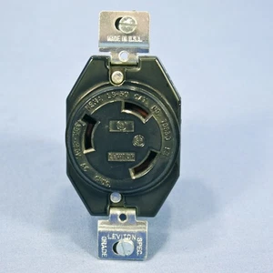 Leviton Twist Turn Locking Receptacle Outlet NEMA L8-30R 30A 480V 70830-FR Bulk - Picture 1 of 5
