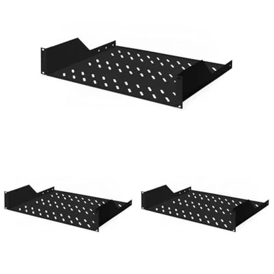 (TG. 350 mm Profondit  (Confezione da 3)) DIGITUS Ripiano fisso - 19 pollici - 2 - Immagine 1 di 4