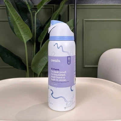 Botella de agua aislada de acero inoxidable Owala 32 oz. Foto 1 de 4