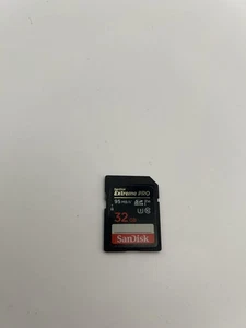 SanDisk 32GB 95MB/s Extreme Pro SDHC Memory Card UHS-I V30 SD U3 633x 4K UHD - Picture 1 of 2