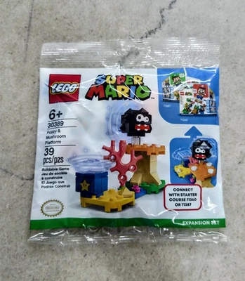 LEGO Super Mario 30389: Fuzzy & Mushroom Platform (Brand New / Sealed Polybag) - Image 1 of 2